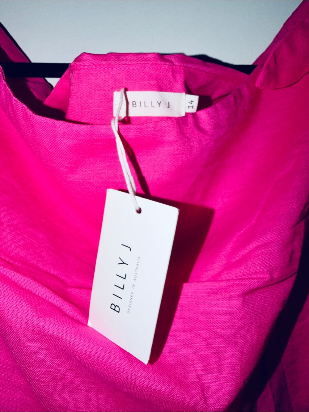 Billy J./Size 10
Sleeveless Tie-Shoulder Mini Dress in Hot Pink - Picture 5 of 5